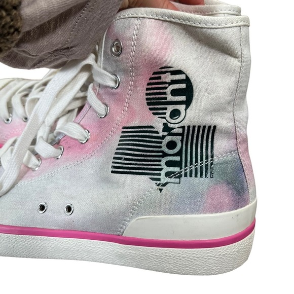 Isabel Marant | High Top Logo Sneaker BenKeen Tye Dye Denim Size 8 Barbie Core - Picture 9 of 14